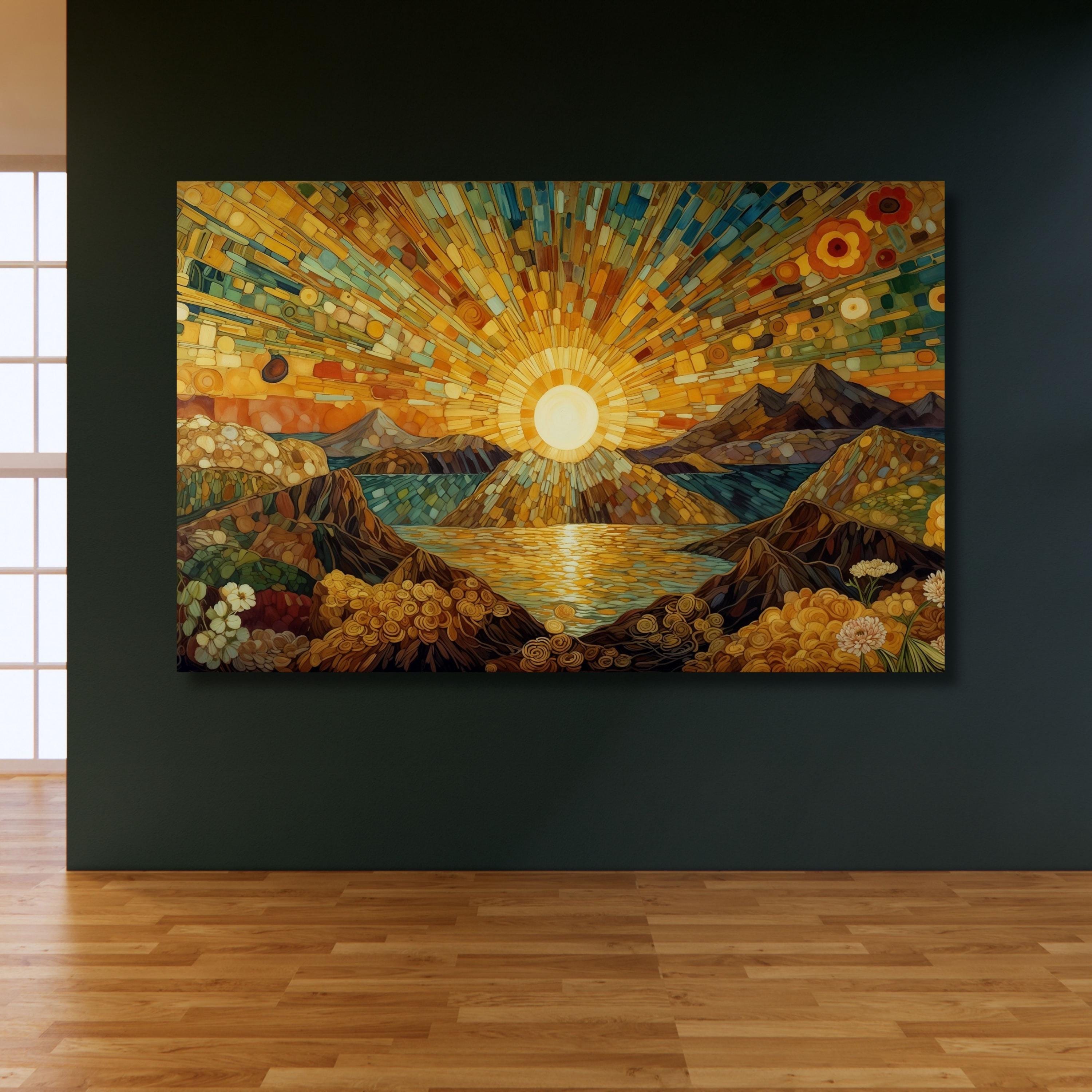 The Sun Canvas Wall Art the Sun Gift Sun Print, Sun Poster, Sun