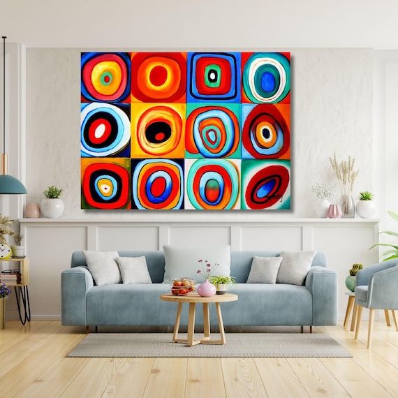 Buy Farbstudie Quadrate by Wassily Kandinsky Canvas Paintings 