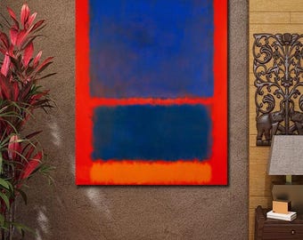Mark Rothko Reproduction Blue Orange and Red Mark Rothko 1961 Mark
