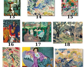 Henri Matisse Canvas Print, Modern Art Reproduction, Stretched or Rolled