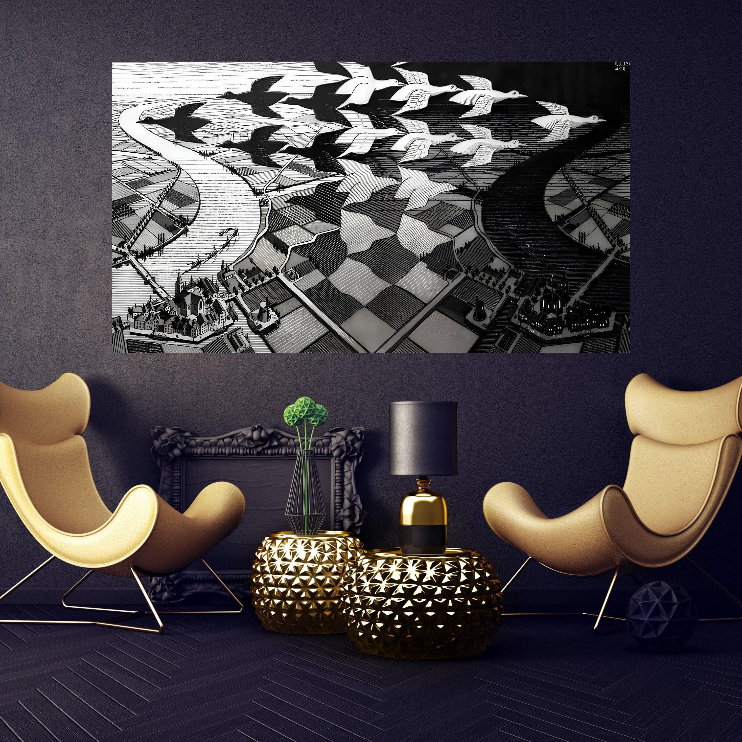 Mc escher day night - Etsy 日本