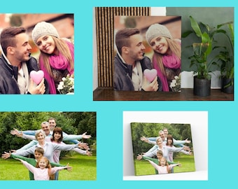 Custom Canvas Print, Turn Your Image into Canvas, Personalised Photo Canvas Print, All Sizes Photo To Canvas Stretched Canvas Wall Art