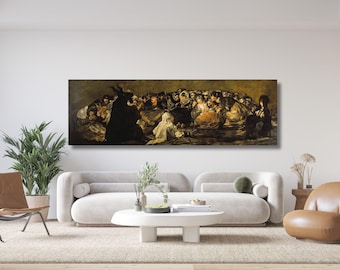 Goya Witches' Sabbath Canvas Art Print, The He-Goat