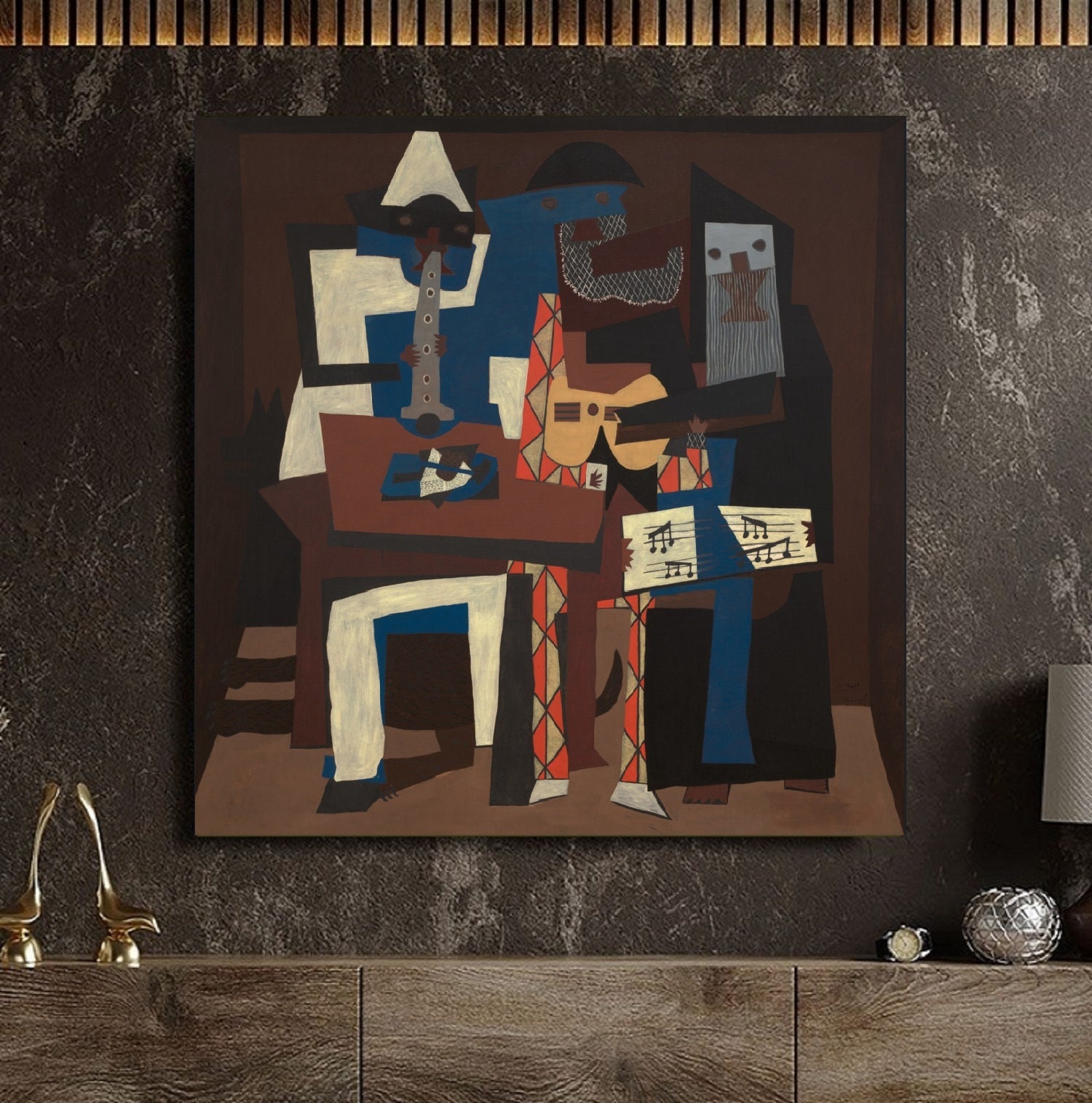 アート・デザイン・音楽 Viva Picasso Pablo Picasso Digital Wall Art Print, Vintage Maximalist