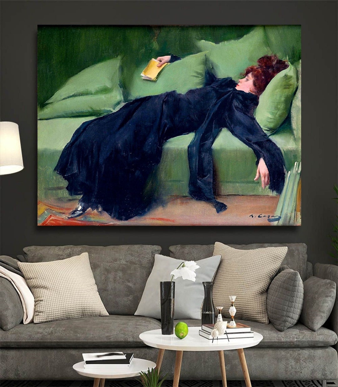 Ramon Casas A Decadent Girl (1899)canvas Gallery Wrapped Giclee Canvas ...