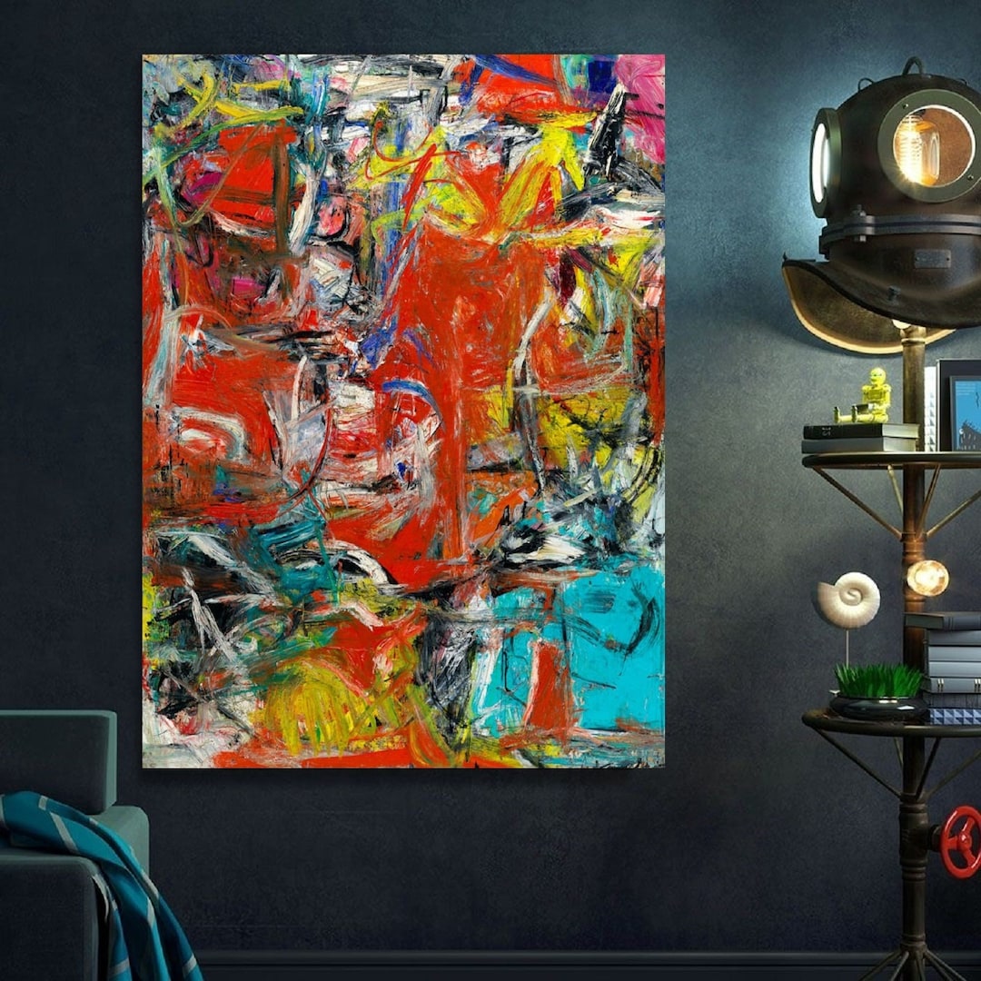 Willem De Kooning Interchange (1955) Canvas Wall Art Rosy Fingered Dawn ...