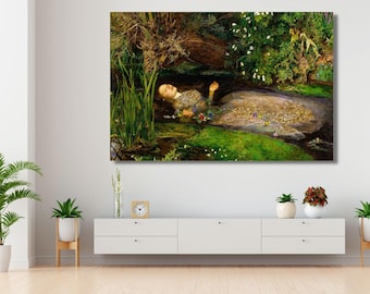 オフィーリア キャンバスウォールアート:ミレイの絵画複製 - Etsy 日本 オフィーリア キャンバスウォールアート:ミレイの絵画複製 - Etsy 日本