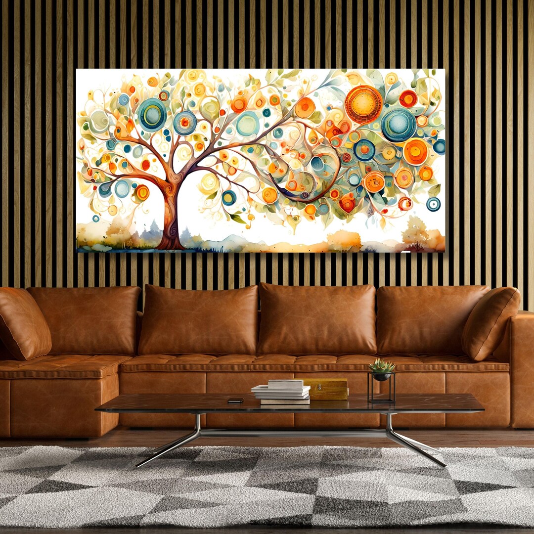 Tree of Life Gustav Klimt Canvas Wall Art,tree of Life Framed Wall Art ...