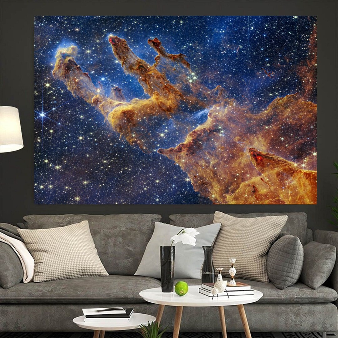 The Pillars of Creation Poster James b Space Telescope Etsy