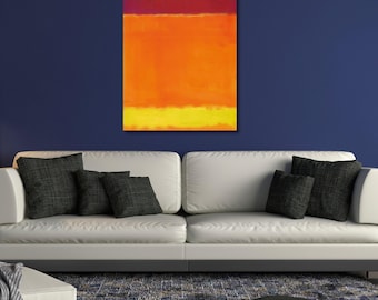 Mark Rothko Abstract Canvas Print - Modern Minimalist Wall Art
