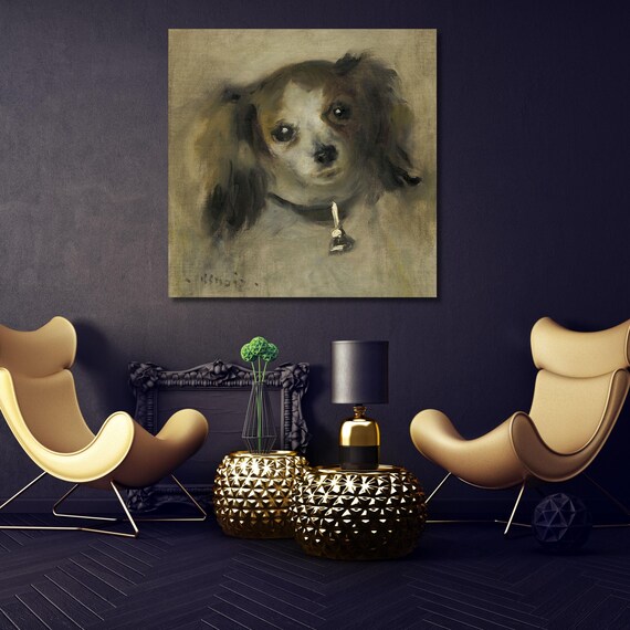 vintage ヨーロッパ輸入手描き犬装飾画 vintage 【公式通販】