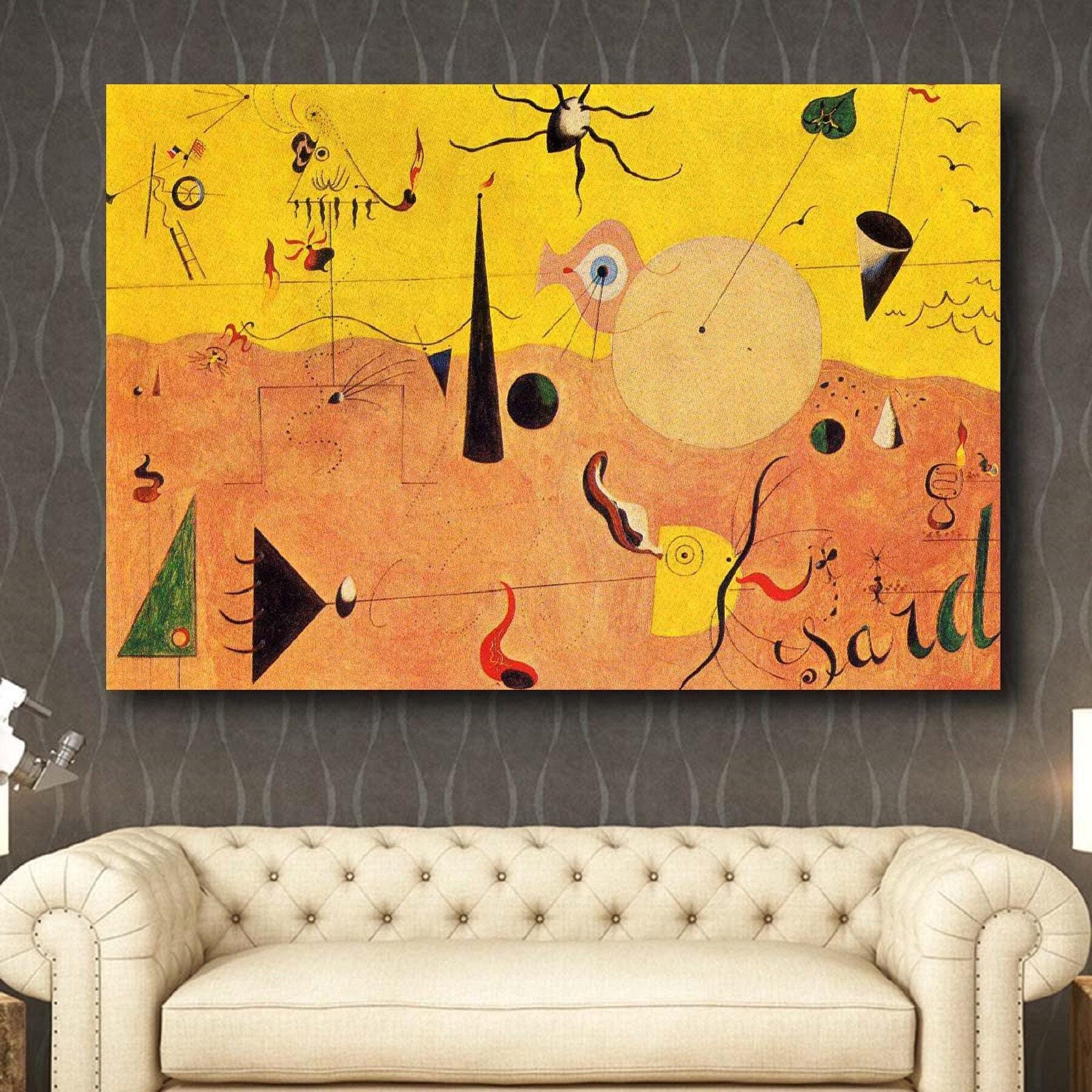 Joan Miro Catalan Landscape Canvas Wall Art, Miró 1924 Abstact