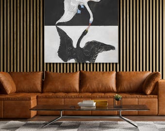 Hilma af Klint "The Swan" Abstract Canvas Art Print