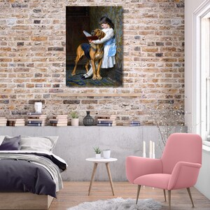 Briton Riviere Exhibition Poster,Briton Riviere Canvas Print Art Compulsory Education Raphaelesque Canvas Wall Pop Art Compulsory Education