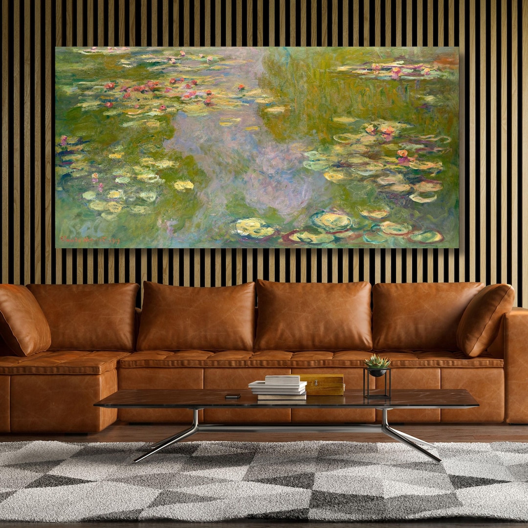 Monet Water Lily Pond Canvas Art Print, Claude Monet Wall Decor - Etsy