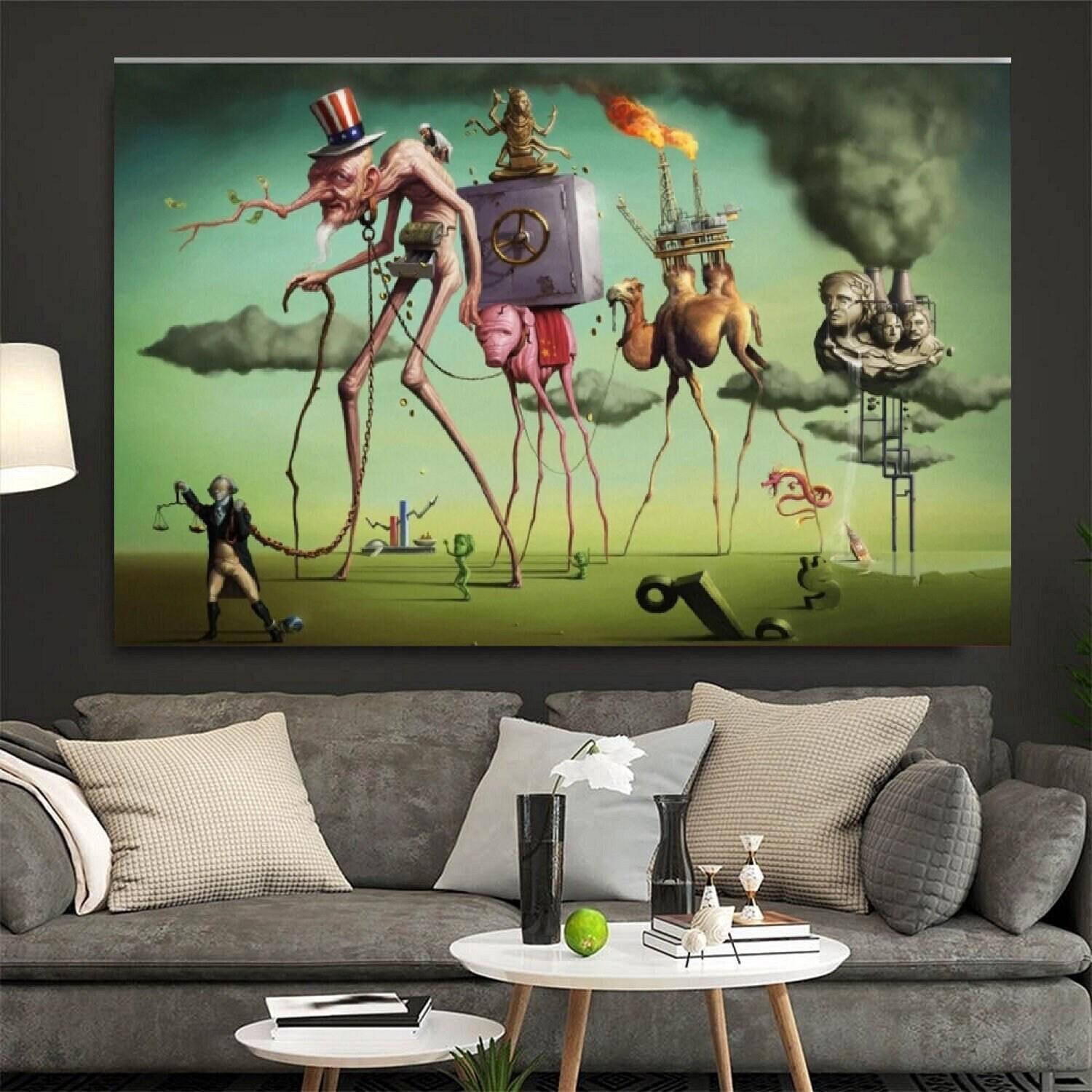 Salvador Dali 'temptation of Saint Anthony' Canvas Print