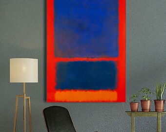 Mark Rothko Blue, Orange & Red アートポスター Mark Rothko Blue Orange Red Reproduction, Abstract Expressionist