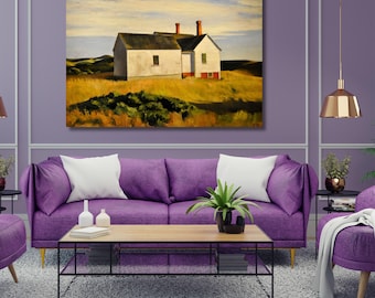 Edward Hopper Canvas Print: American Landscape Wall Art