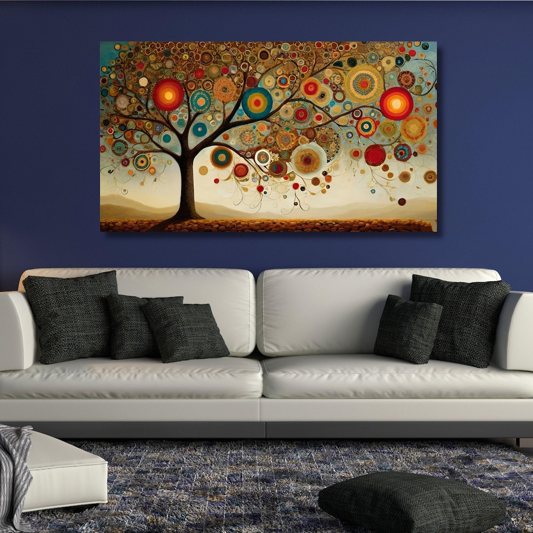 Tree of Life Gustav Klimt Canvas Wall Art,tree of Life Framed Wall Art ...