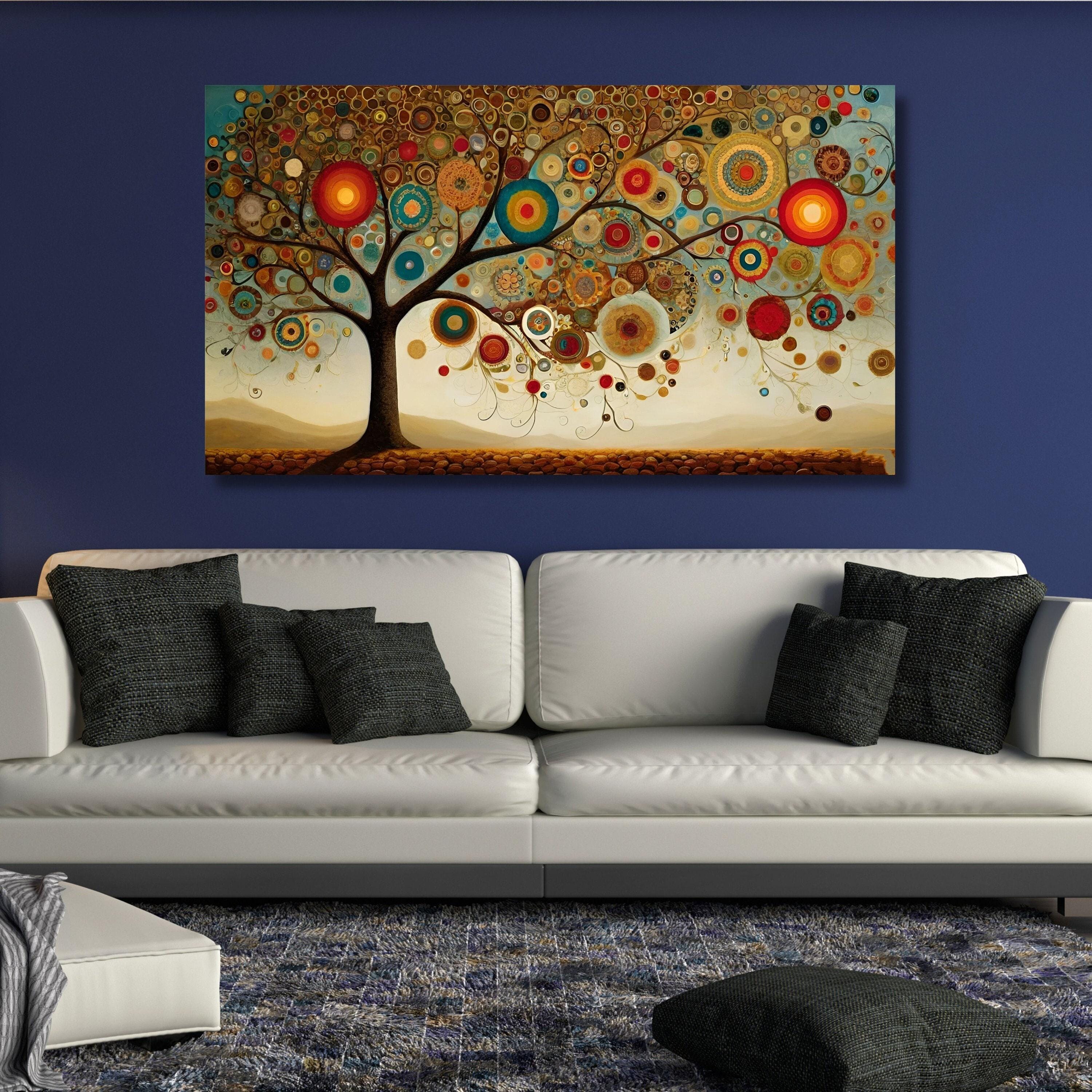 Tree of Life Gustav Klimt Canvas Wall Art,tree of Life Framed Wall Art ...