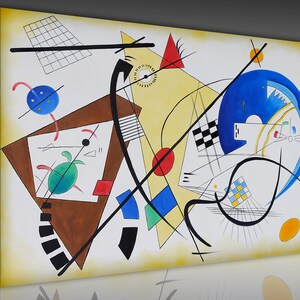 Wassily Kandinsky Large Canvas Wall Art Abstract Canvas Colorful Art Print Kandinsky Wall Art Home Decor Abstract Art Living Room Home Decor