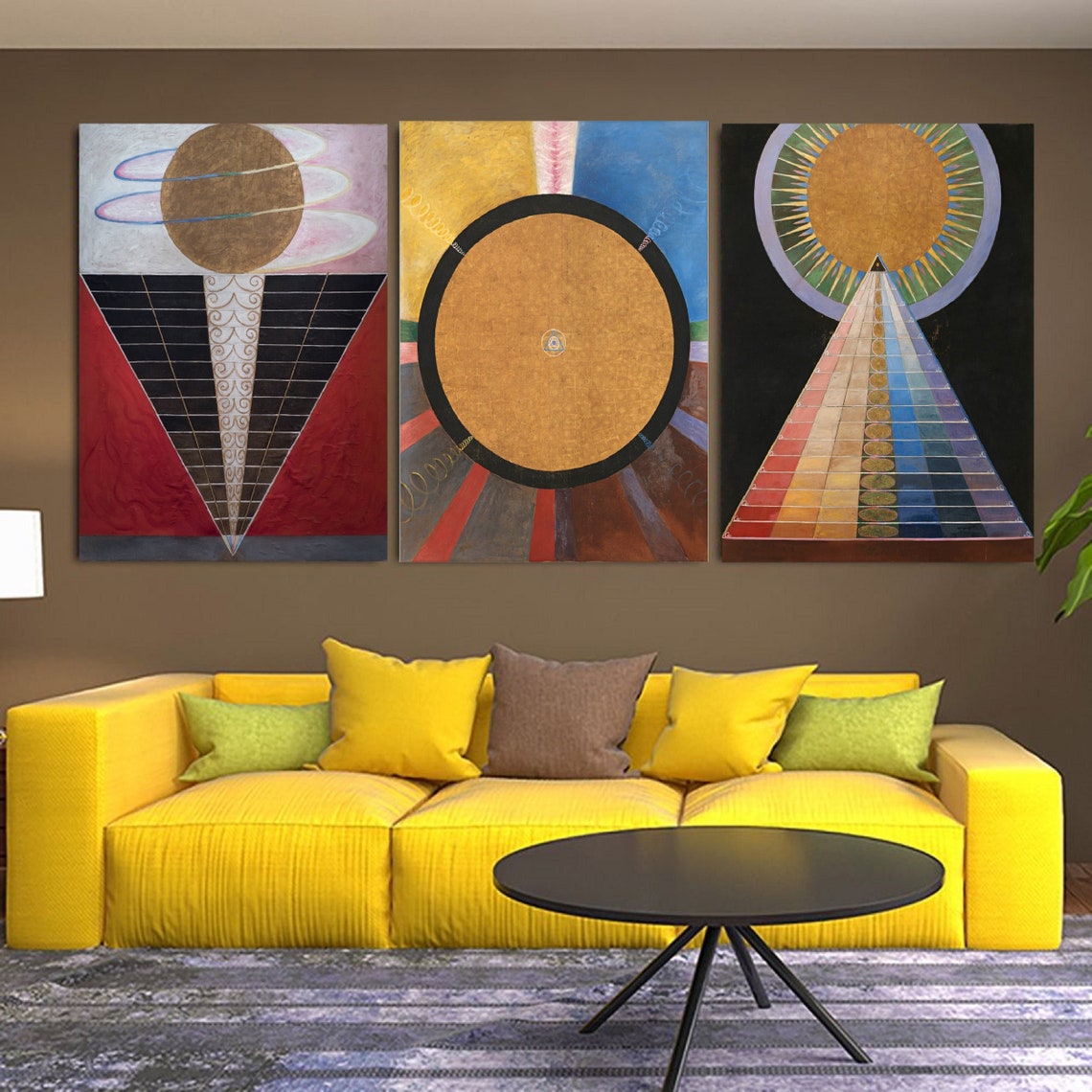 Custom Set Hilma Af Klint Exhibition Canvas Wall Art Create Etsy