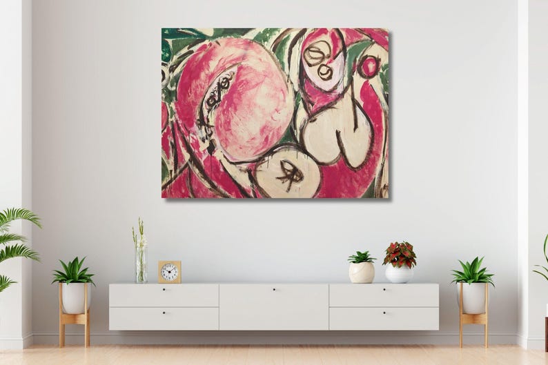 Extra Large Canvas Wall Art Lee Krasner the Seasons Canvas