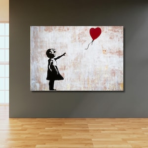 Banksy Design Canvas Wall Art, Abstract Art, Picture Canvas Print, Banksy Home Decor, Banksy Perfect Gift, Dining Room Decor, Ready to Hang