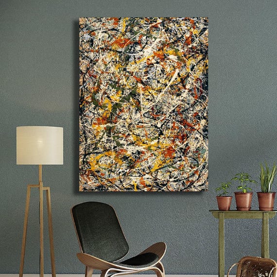特大キャンバスウォールアート ジャクソン・ポロック キャンバス