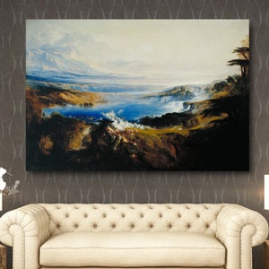 John Martin The Plains of Heaven Canvas Wall Art John Martin Reproduction Poster Museum Exhibition John Martin  Canvas Wall Art Design Gift