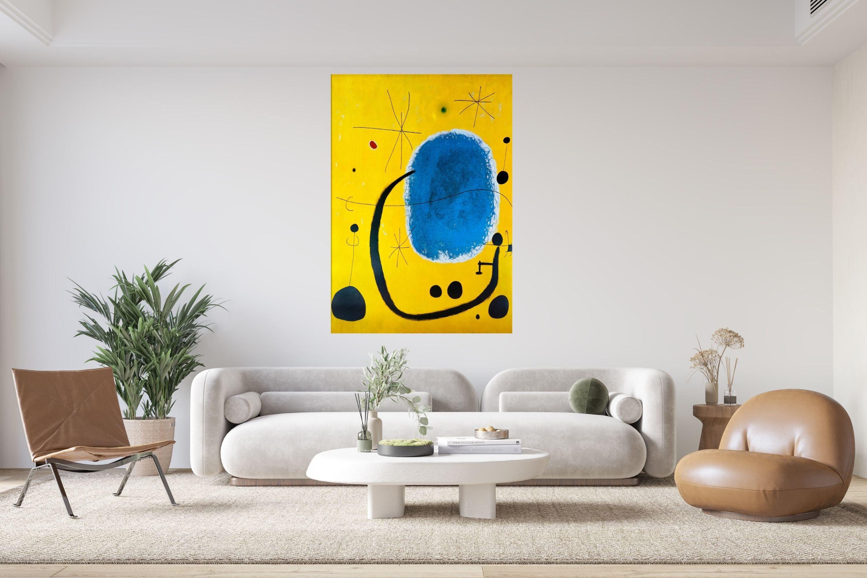 The Gold of the Azure by Joan Miro Exhibition Poster Miro Canvas Wall