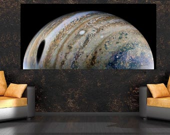 大きな木星ポスター、NASA木星惑星ポスター、壁アート装飾、キャンバス