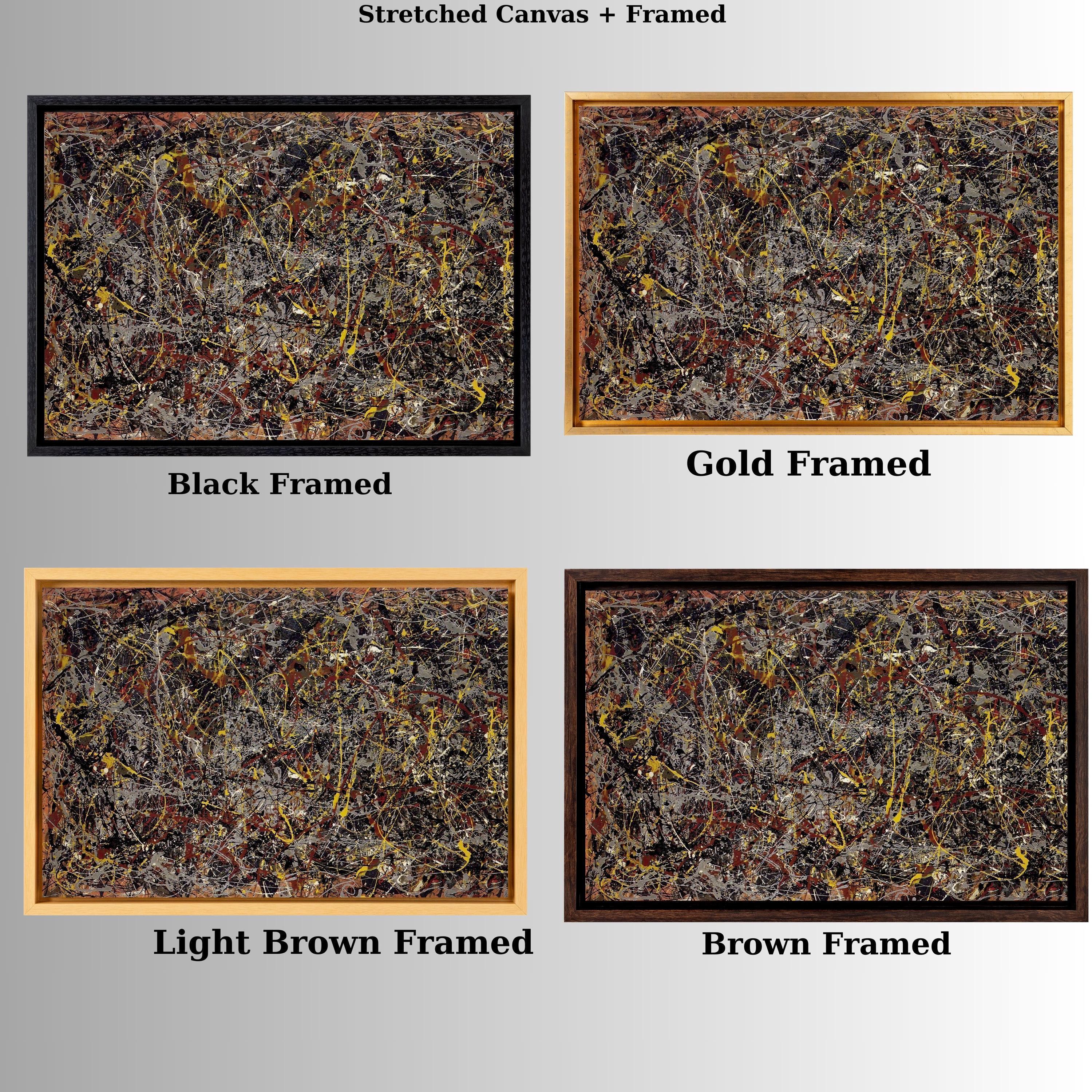 Jackson Pollock Number 5 Canvas - Large Abstract Wall Art - Etsy UK