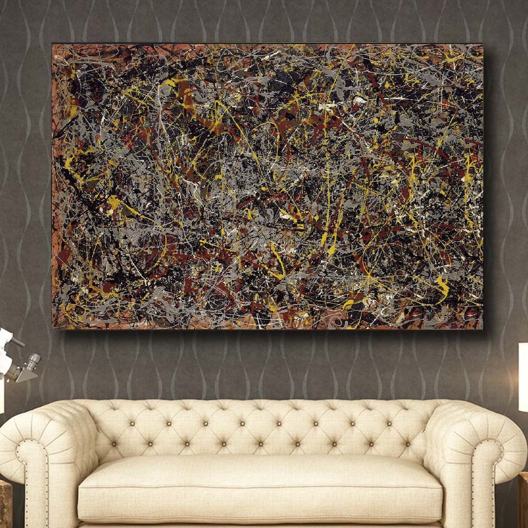 ジャクソン　ポロック　ナンバー231948　size約…107.5×137.5 ジャクソン ポロック ナンバー231948 size約…107.5×137.5 - メルカリ