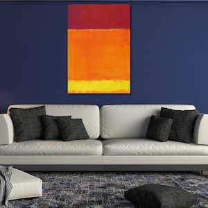 Mark Rothko canvas wall art Birthday Gift Idea Museum Poster Minimalism Painting Abstract Art Reproduction Contemporary Art Aesthetic Decor