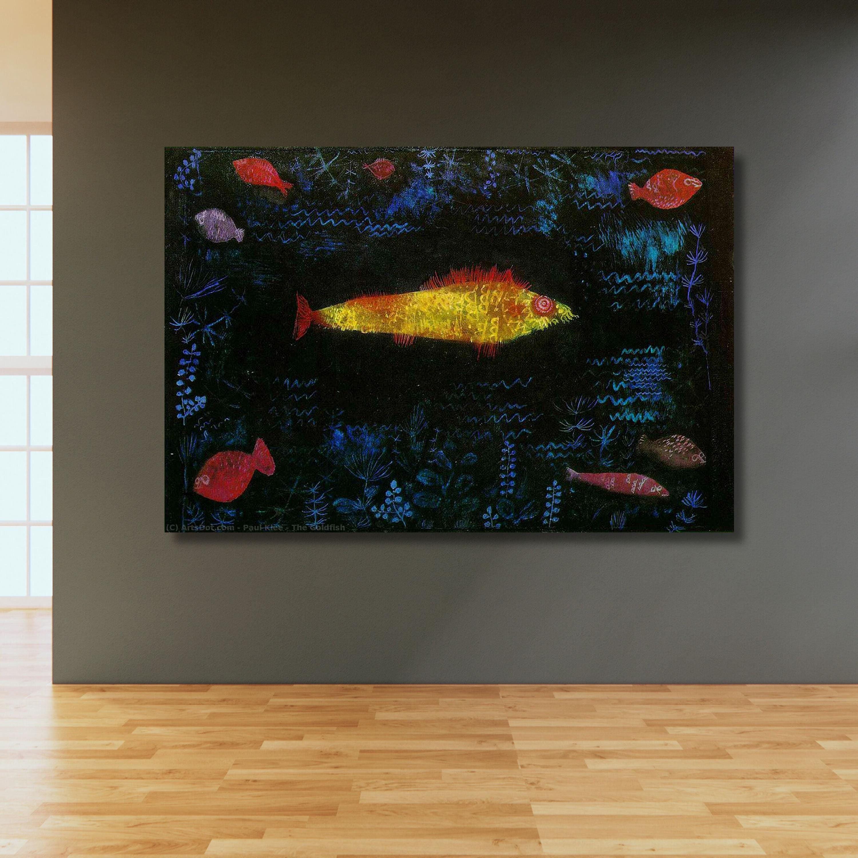 ✨ Paul Klee - Pez Mágico Acuático | Lámina Vintage De Alta Calidad | Decora Tu Hogar Con Arte Abstracto Y Original