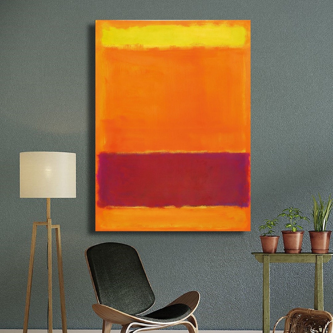 Mark Rothko,orange Yellow Rothko Wall Art,rothko Reproduction,mark