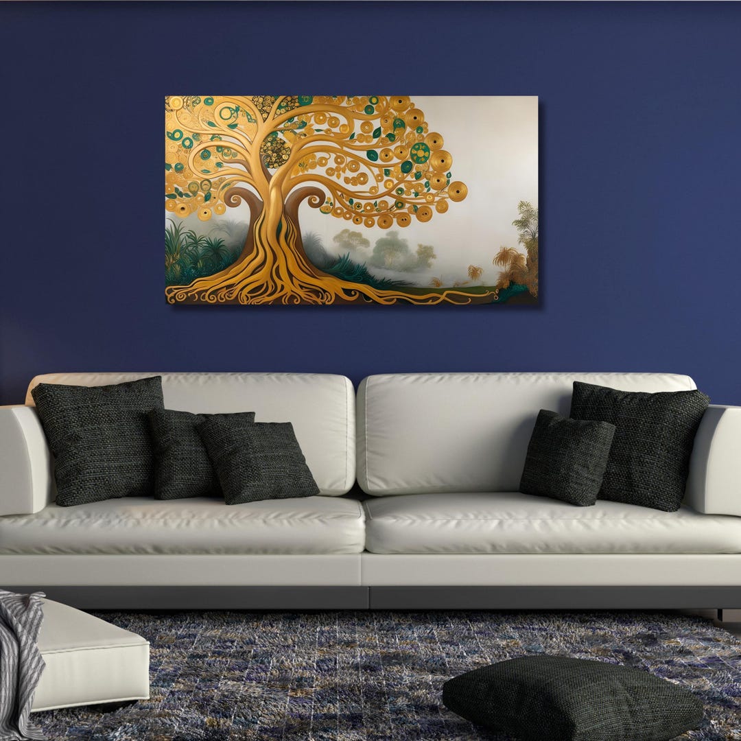 Tree of Life Gustav Klimt Canvas Wall Art,tree of Life Framed Wall Art ...