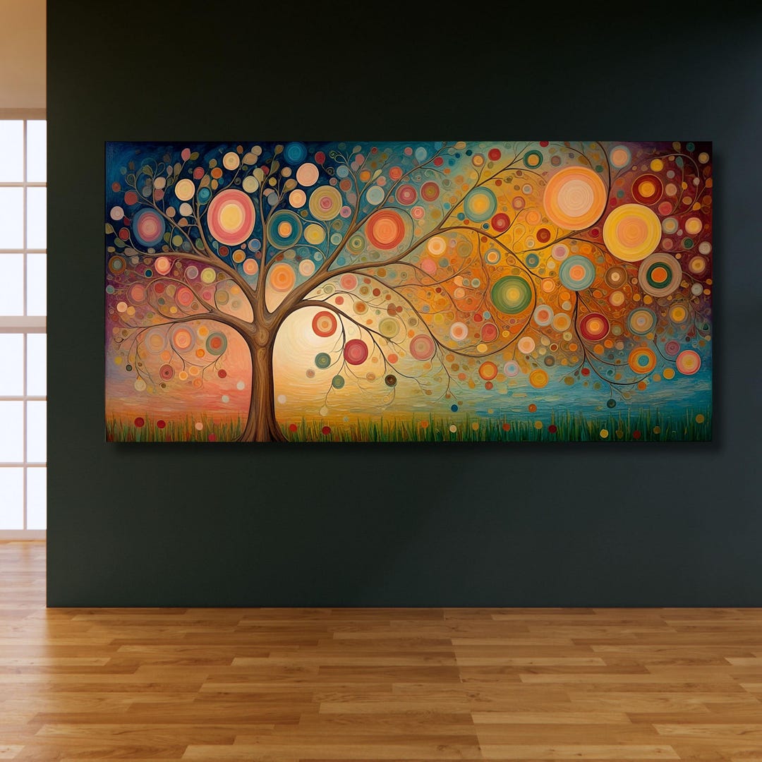 Tree of Life Gustav Klimt Canvas Wall Art,tree of Life Framed Wall Art ...