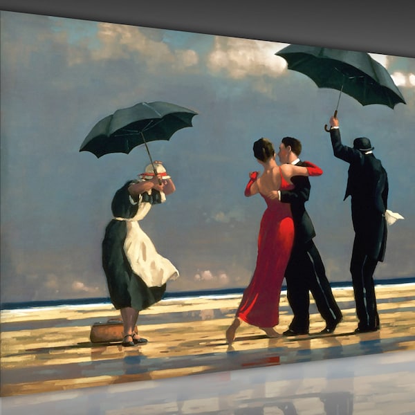 Meilleur couple de danseurs tango, art mural sur toile, danse sous la pluie, impression d'oeuvres d'art sur toile, danse, peinture, toile