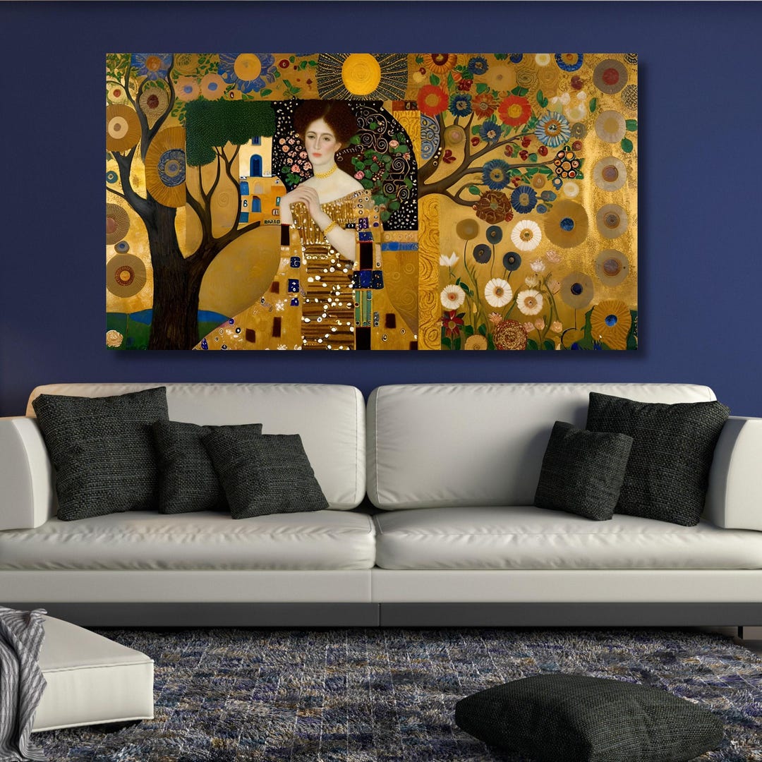 Tree of Life Gustav Klimt Canvas Wall Art,tree of Life Framed Wall Art ...