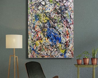 特大キャンバスウォールアート ジャクソン・ポロック キャンバス