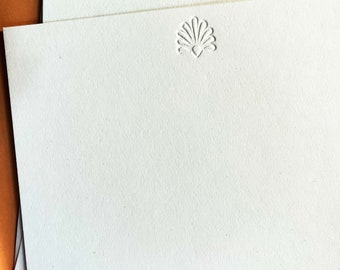 Letterpress Note Card - Art Deco, Minimalist, and Modern