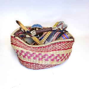 Basket of Musical Instruments from around the World