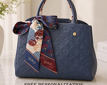 Handbag Skinny Scarf: Neck Scarf, Purse Handle Wrap