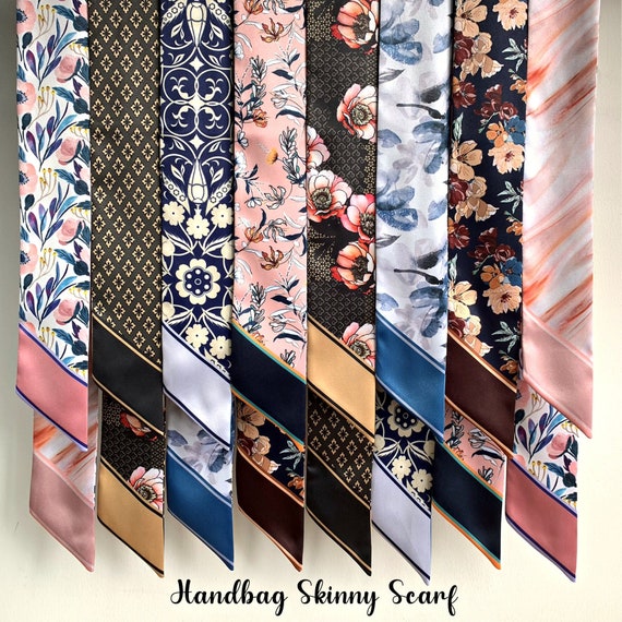 Handbag Scarf: Skinny Neck Scarf, Purse Handle Wrap