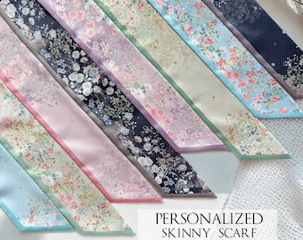 Pastel Color Floral Handbag Scarf - Handle Wrap