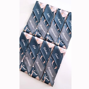 Personalized Handbag Skinny Scarf | Personalized Bridesmaids&#39; Gifts | Personalized Bridal Shower Gifts