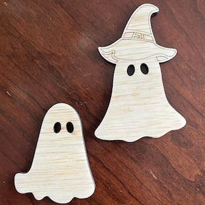 Wood cutout, halloween wood decor, Halloween DIY, Ghost laser cut out, DIY Halloween decor