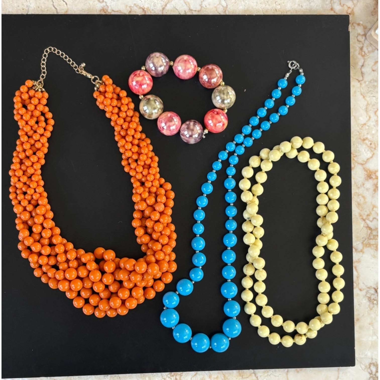 Assorted Women\'s Multi-Color Beaded Necklaces & Bracelet Set D13DC89F-5B06-4D97-89CC-  main image 2
